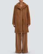 Faux Fur Lapel Coat-Outerwear-Herno-Camel-36-Mercantile Portland
