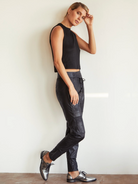 Faux Leather Candy Pant-Clothing-Raffaello Rossi-Black-32-Mercantile Portland