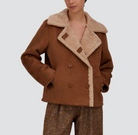 Faux Shearling Jacket-Outerwear-Herno-Brown-36-Mercantile Portland