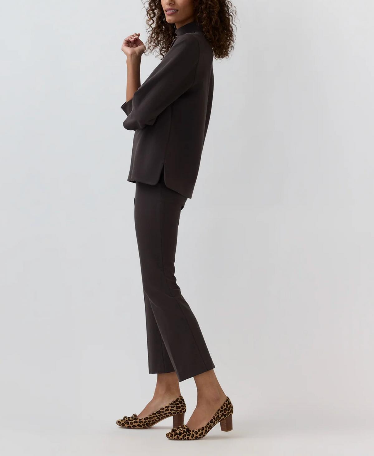 Faye Flare Crop Pant-Pants-Mashburn-Coffee-XS-Mercantile Portland
