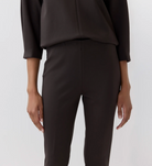 Faye Flare Crop Pant-Pants-Mashburn-Coffee-XS-Mercantile Portland