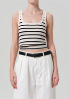 Faye Tank-Clothing-Citizens of Humanity-Midnight Stripe-XS-Mercantile Portland