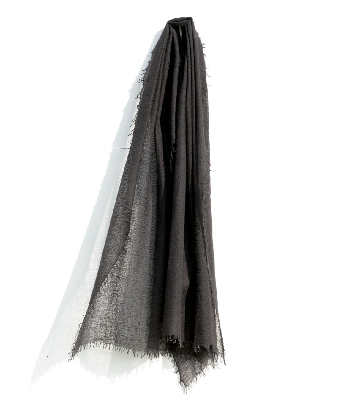 Featherweight Cashmere Scarf in Black-Scarves and Wraps-Meg Cohen-Black-OS-Mercantile Portland