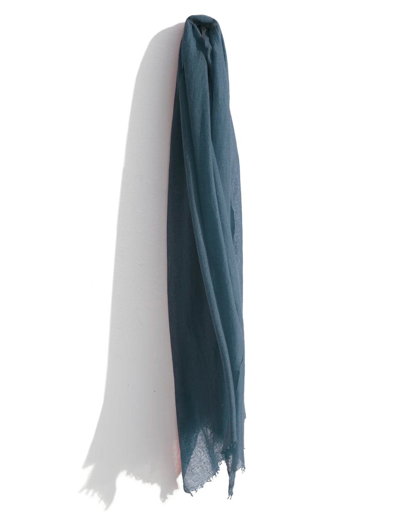 Featherweight Cashmere Scarf in Dark Mid-Blue-Accessories-Mercantile Portland-Dark Mid-Blue-OS-Mercantile Portland