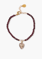 Fern Charm Bracelet Garnet-Jewelry-Chan Luu-Garnet-OS-Mercantile Portland