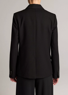 Fine Suiting Blazer in Black-Jackets-Vince-Black-0-Mercantile Portland