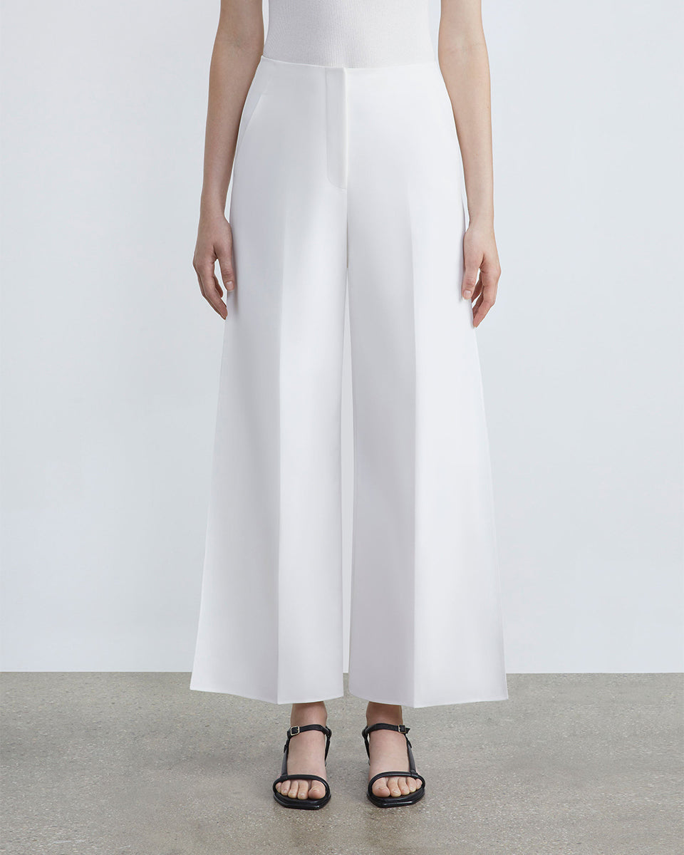 Finesse Crepe Franklin Wide Leg Ankle Pant-Pants-Lafayette 148-Cloud-0-Mercantile Portland