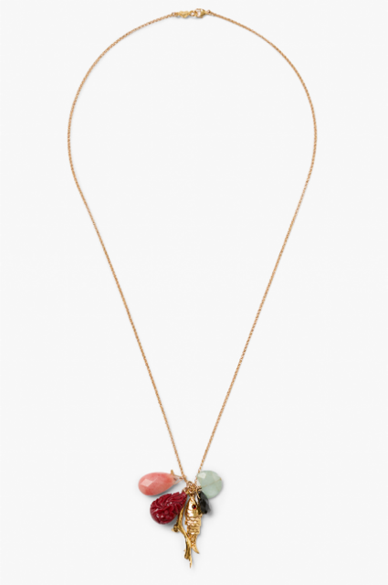 Fish Charm Mixed Necklace-Jewelry-Chan Luu-Yellow Gold-OS-Mercantile Portland