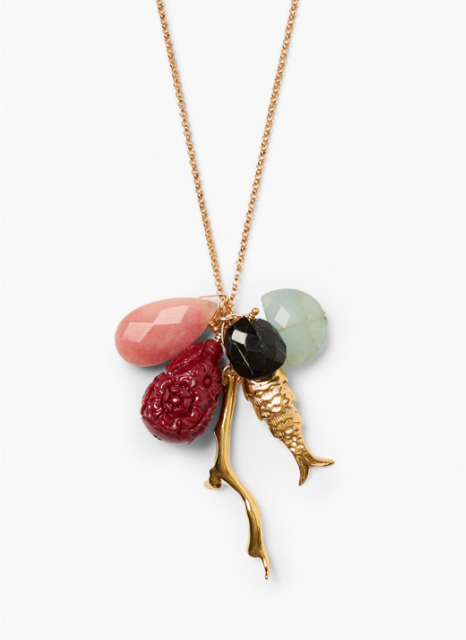 Fish Charm Mixed Necklace-Jewelry-Chan Luu-Yellow Gold-OS-Mercantile Portland