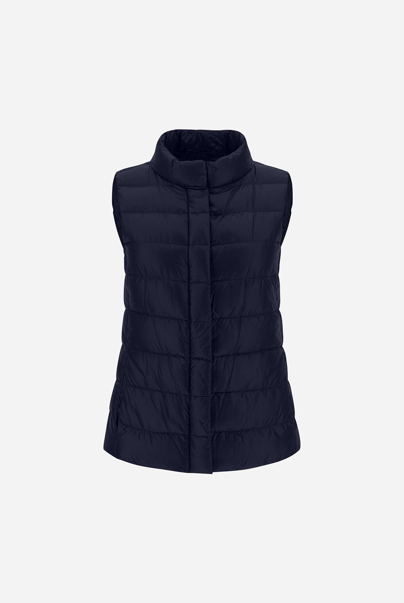 Fitted Short Vest-Outerwear-Herno-Navy-38-Mercantile Portland