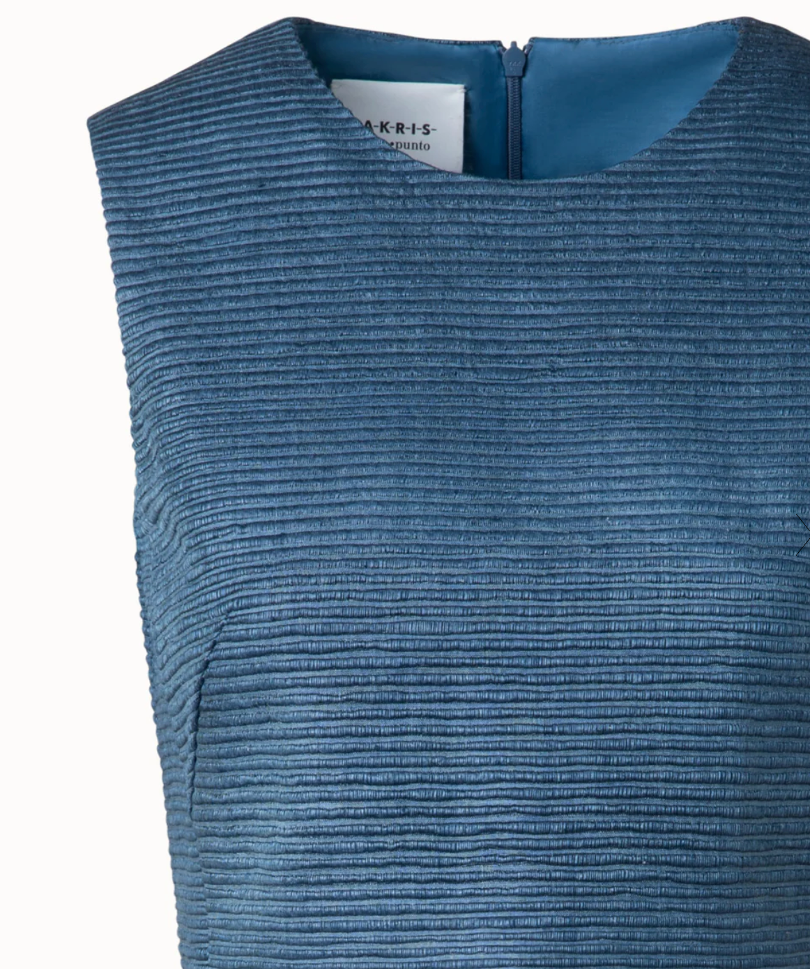 Flared Silk Dress-Clothing-Akris Punto-Medium Blue-0-Mercantile Portland