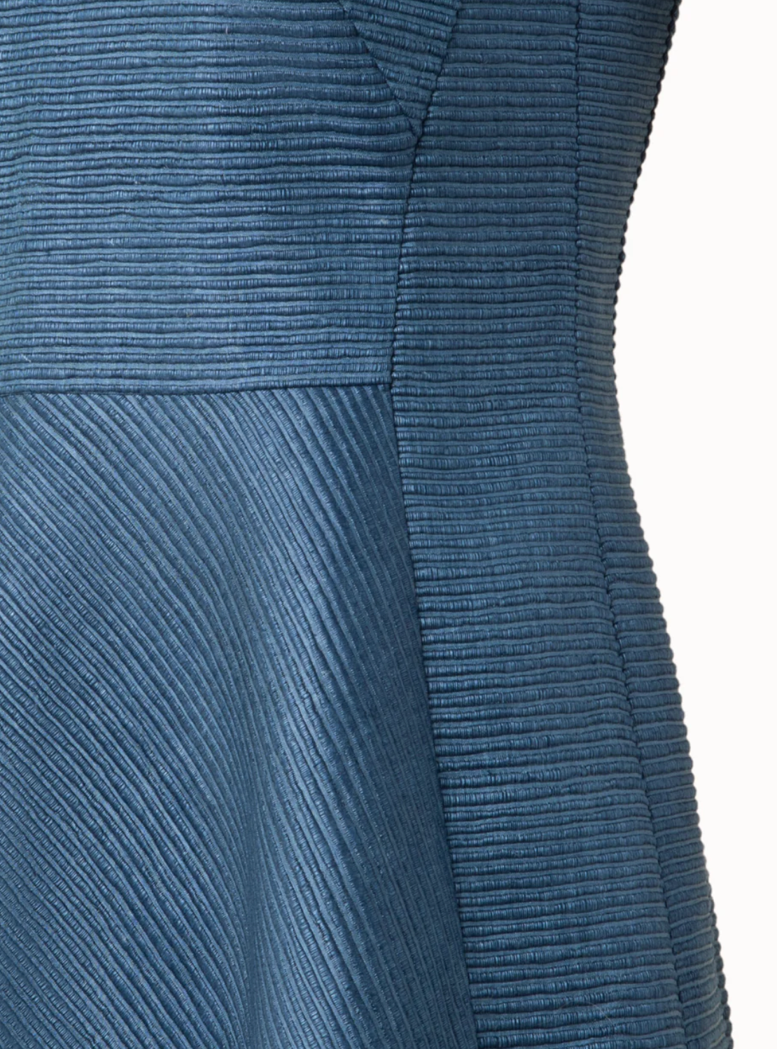 Flared Silk Dress-Clothing-Akris Punto-Medium Blue-0-Mercantile Portland