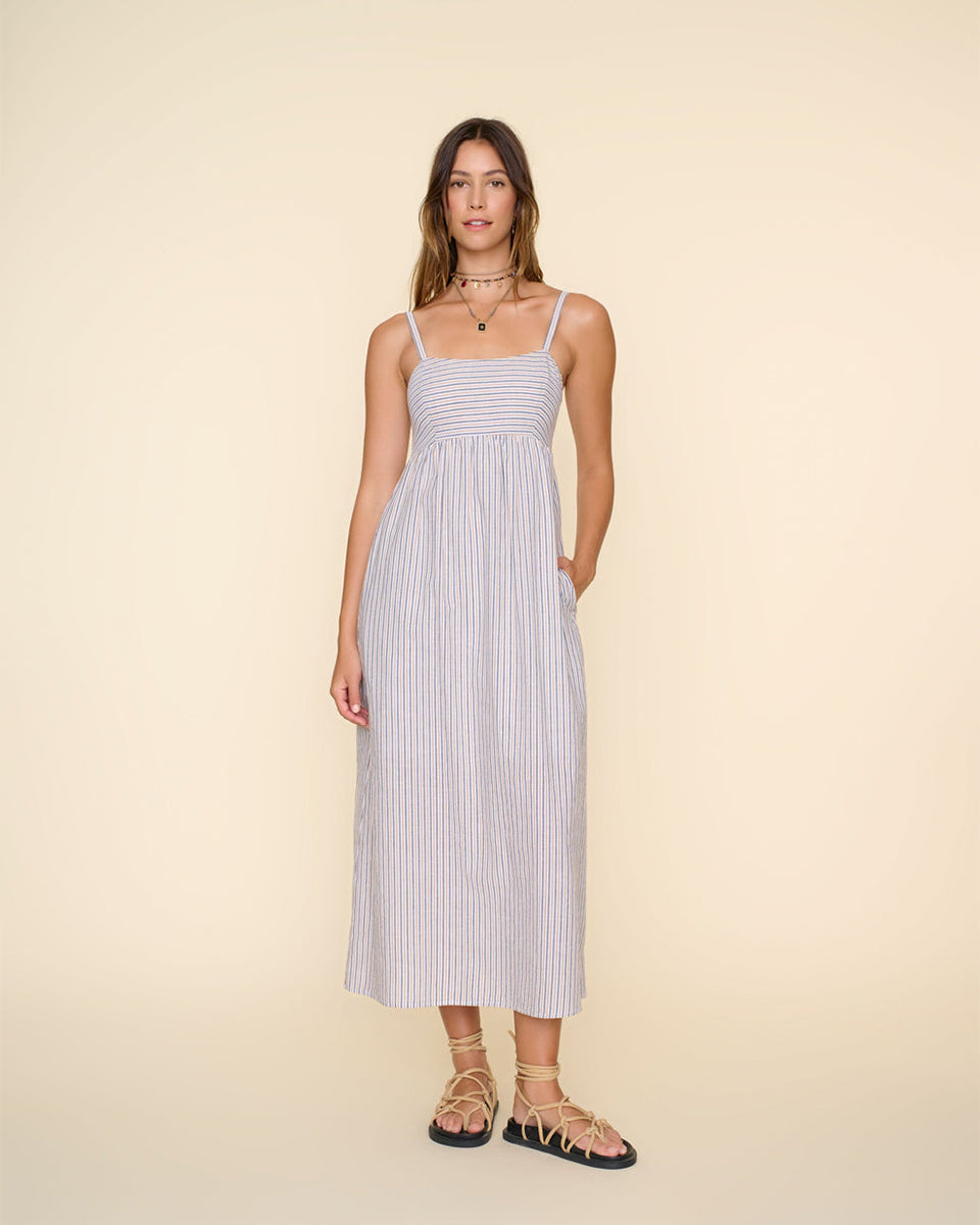 Flavia Dress-Dresses-Xirena-Mocha Stripe-XS-Mercantile Portland