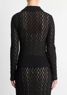 Floral Smocked Long-Sleeve Button-Up Top-Clothing-Vince-Black-XXS-Mercantile Portland