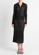 Floral Smocked Long-Sleeve Button-Up Top-Clothing-Vince-Black-XXS-Mercantile Portland