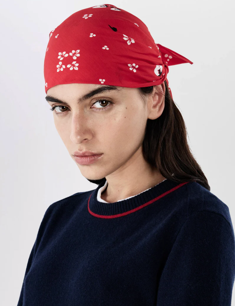 Floral Western Bandana in Red-Accessories-Rag & Bone-Red-OS-Mercantile Portland
