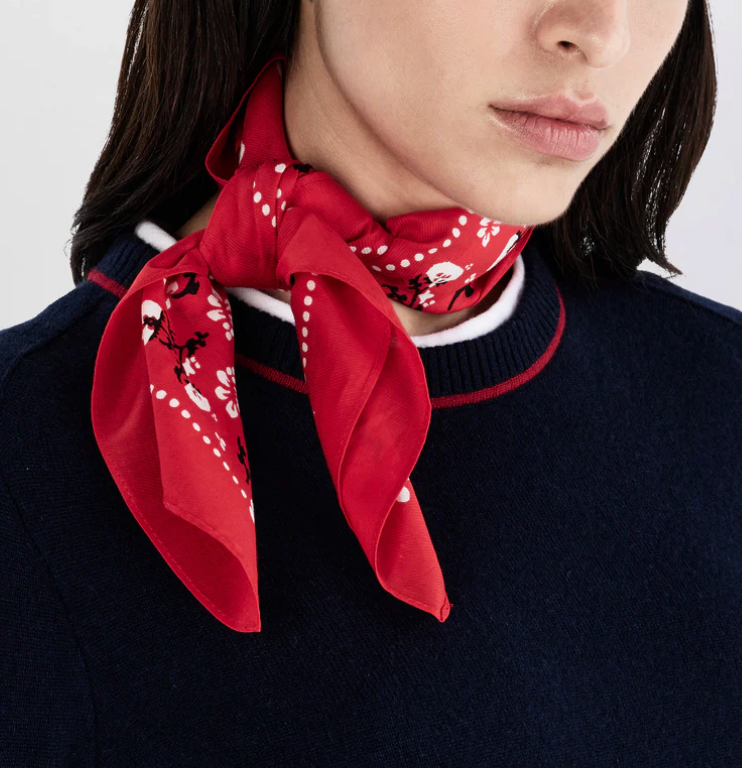 Floral Western Bandana in Red-Accessories-Rag & Bone-Red-OS-Mercantile Portland