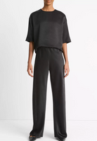 Fluid Satin T-Shirt-Clothing-Vince-Black-XXS-Mercantile Portland