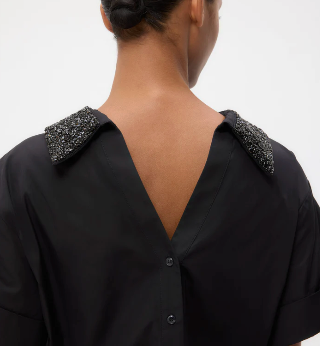 Forever and Always Reversible Shirt in Black-Shirts-TWP-Black-XS/S-Mercantile Portland