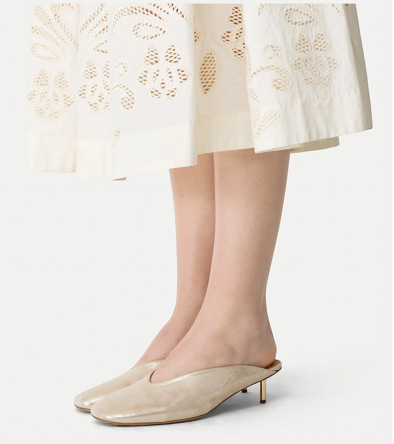 Forte Forte Lunamaris Embroidery Popline SkirtFORTE FORTE LUNAMARIS EMBRDY POPLINE SKIRT-Clothing-FORTE FORTE-AVORIO-0-Mercantile Portland