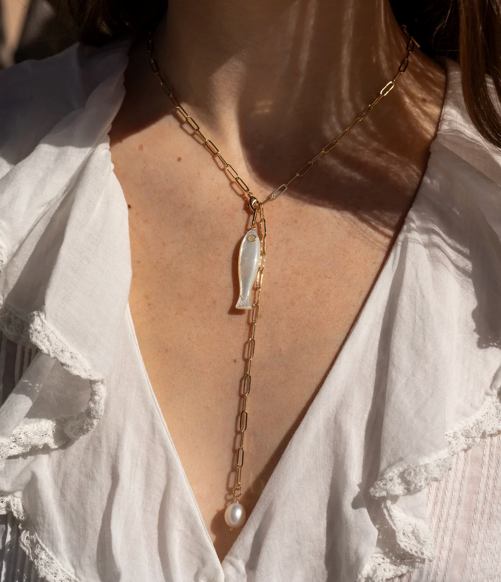 Fortuna Mother of Pearl Charm-Jewelry-Thatch-Mother of Pearl-OS-Mercantile Portland