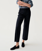 Frankie Crop Pant in Tropical Wool Navy-Pants-Mashburn-Navy-0-Mercantile Portland
