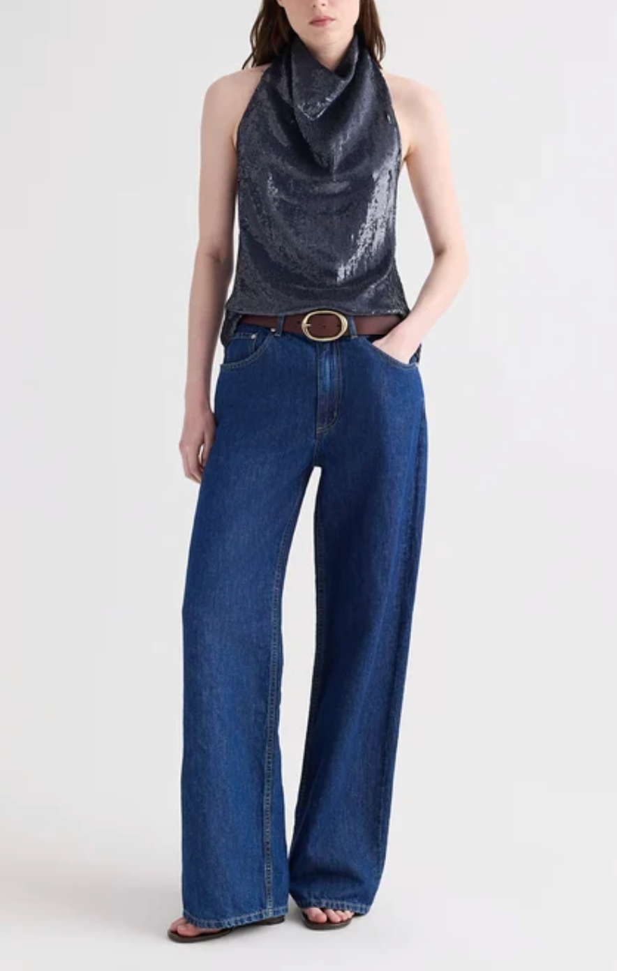Friday Night Top in Blue Nights-Tops-TWP-Blue Nights-XS-Mercantile Portland