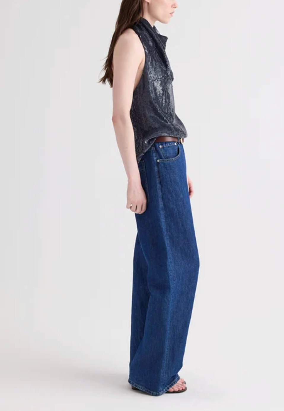Friday Night Top in Blue Nights-Tops-TWP-Blue Nights-XS-Mercantile Portland