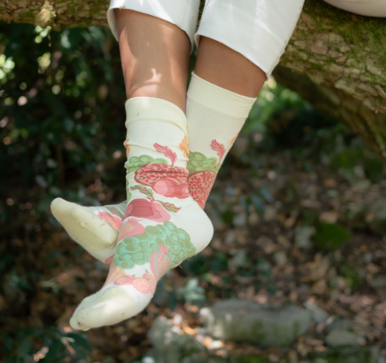 Fruits Socks-Socks-Bonne Maison-Ecru-36/38-Mercantile Portland