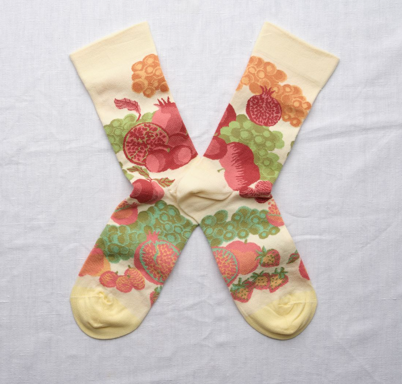 Fruits Socks-Socks-Bonne Maison-Ecru-36/38-Mercantile Portland