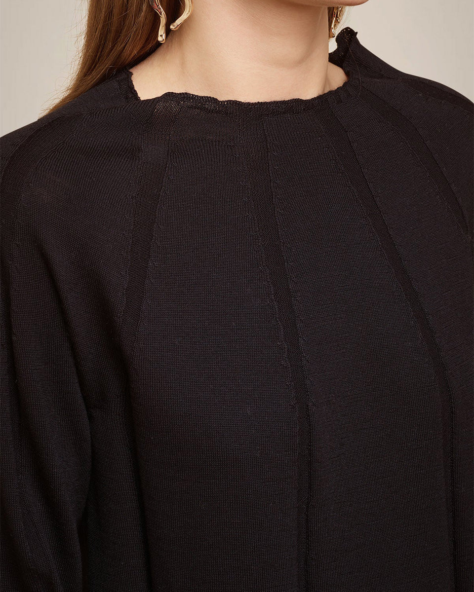 Fully Fashioned Sweater-Clothing-Liviana Conti-Black-XS-Mercantile Portland