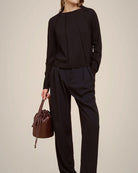 Fully Fashioned Sweater-Clothing-Liviana Conti-Black-XS-Mercantile Portland