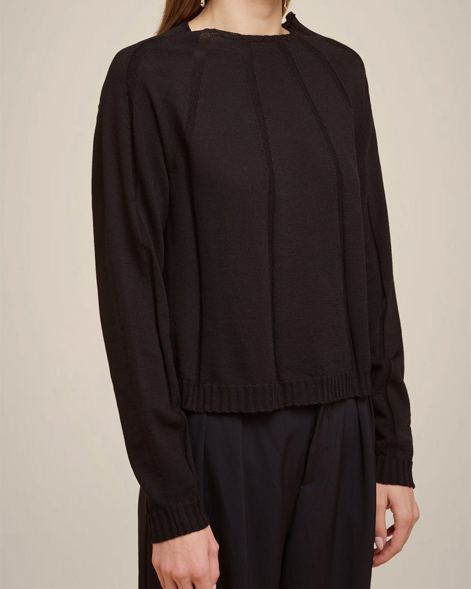 Fully Fashioned Sweater-Clothing-Liviana Conti-Black-XS-Mercantile Portland