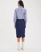 Gabriela Skirt-Clothing-Ines de la Fressange-Blue Jean • Ines de la Fressange-34-Mercantile Portland