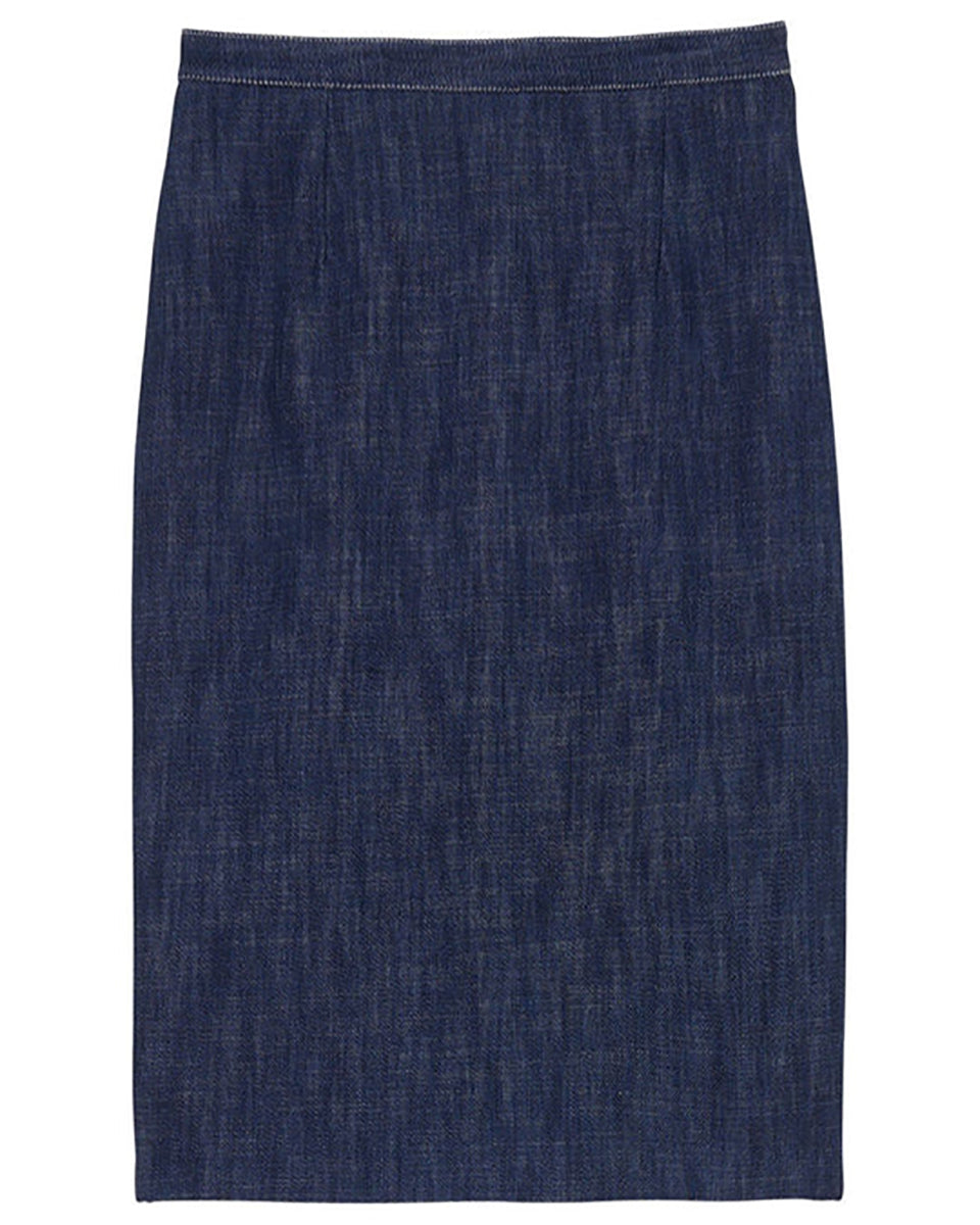 Gabriela Skirt-Clothing-Ines de la Fressange-Blue Jean • Ines de la Fressange-34-Mercantile Portland