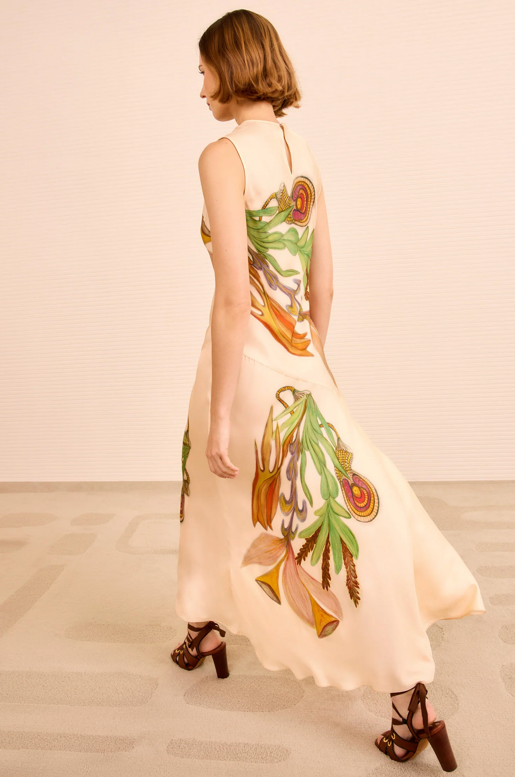 Gaea Midi Dress in Inner Nature-Dresses-Ulla Johnson-Inner Nature-4-Mercantile Portland