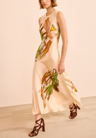 Gaea Midi Dress in Inner Nature-Dresses-Ulla Johnson-Inner Nature-4-Mercantile Portland