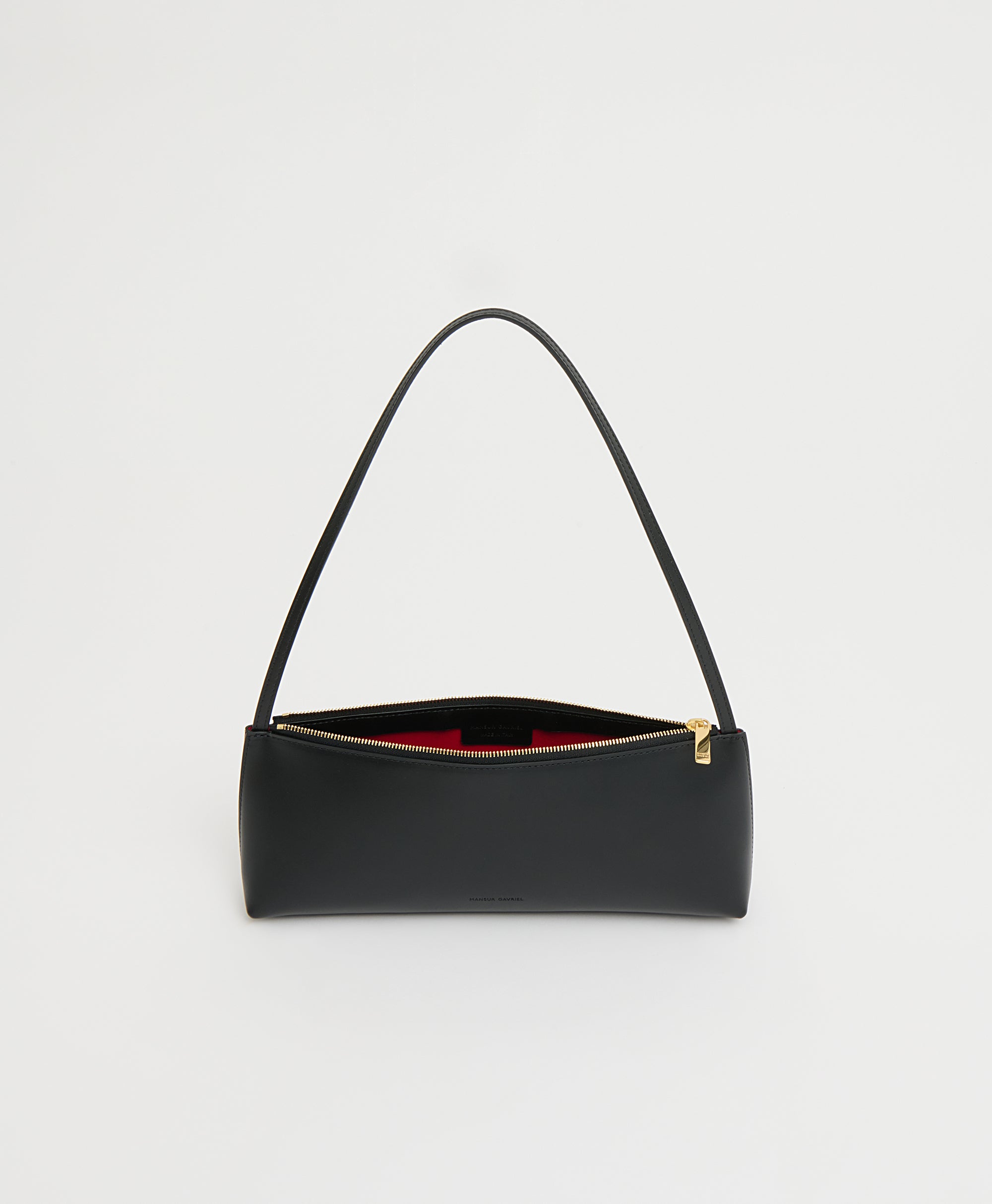 Gaia Baguette in Black Flamma-Handbags-Mansur Gavriel-Black-OS-Mercantile Portland