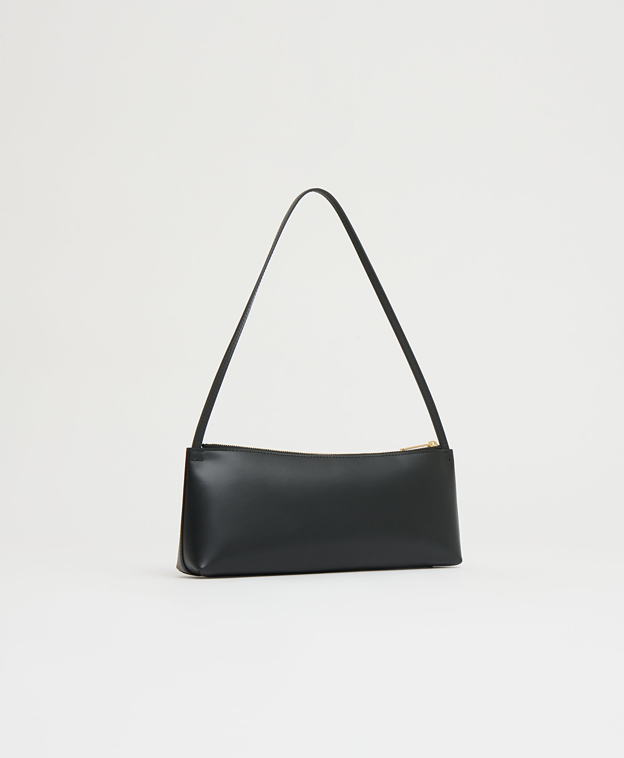 Gaia Baguette in Black Flamma-Handbags-Mansur Gavriel-Black-OS-Mercantile Portland