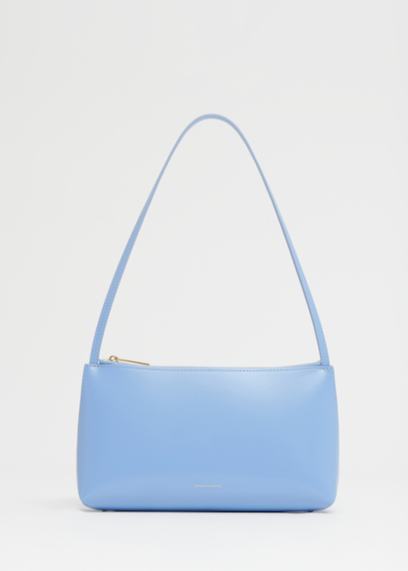 Gaia Shoulder Bag in Cornflower-Accessories-Mansur Gavriel-Cornflower-OS-Mercantile Portland