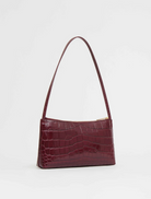 Gaia Shoulder Bag in Oxblood-Handbags-Mansur Gavriel-Oxblood Croc-OS-Mercantile Portland