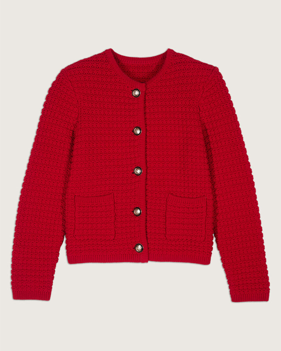 Gaspard Knitted Cardigan-Sweaters-ba&sh-Black-0-Mercantile Portland