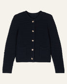 Gaspard Knitted Cardigan-Sweaters-ba&sh-Black-0-Mercantile Portland