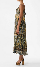 Gathered Tiered Dress with Frill Detail-Dresses-Camilla-Feline Folklore-XS-Mercantile Portland