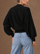 Gayle Full-Zip Cardigan in Black Cashmere-Sweaters-27 Miles-Black-XS-Mercantile Portland