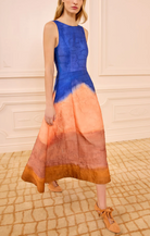 Georgia Satin Midi Dress in Moontide-Dresses-Ulla Johnson-Moontide-4-Mercantile Portland