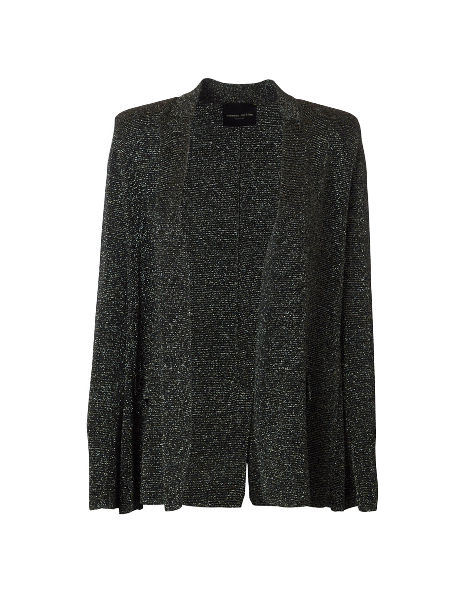 Giacca Lurex-Clothing-Roberto Collina-Black-XS-Mercantile Portland
