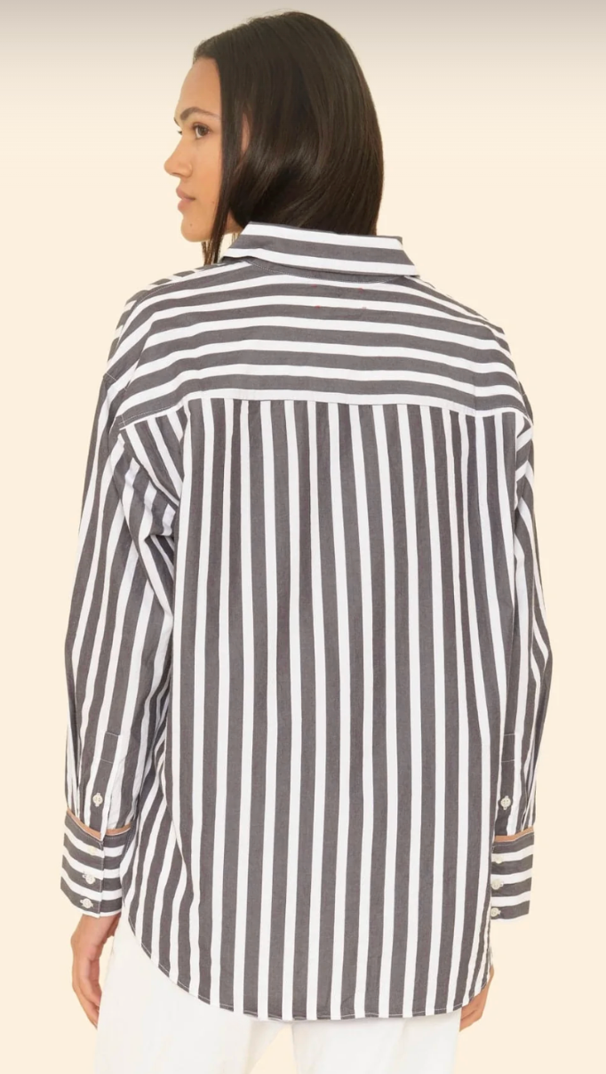 Gillan Shirt-Clothing-XIRENA-Ink Stripe-XS-Mercantile Portland