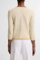 Gingham Italian Wool-Blend Cardigan-staging-Vince-Off White/Maiz-XXS-Mercantile Portland