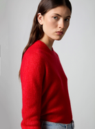 Girocollo Cashmere and Silk Sweater-Clothing-Roberto Collina-Rosso-XS-Mercantile Portland